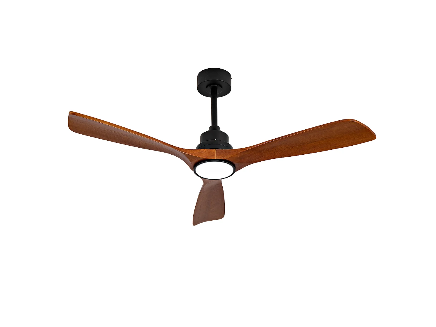 Ventilateur de plafond de 52" avec éclairage, télécommande et silencieux - Pour d'été et d'hiver