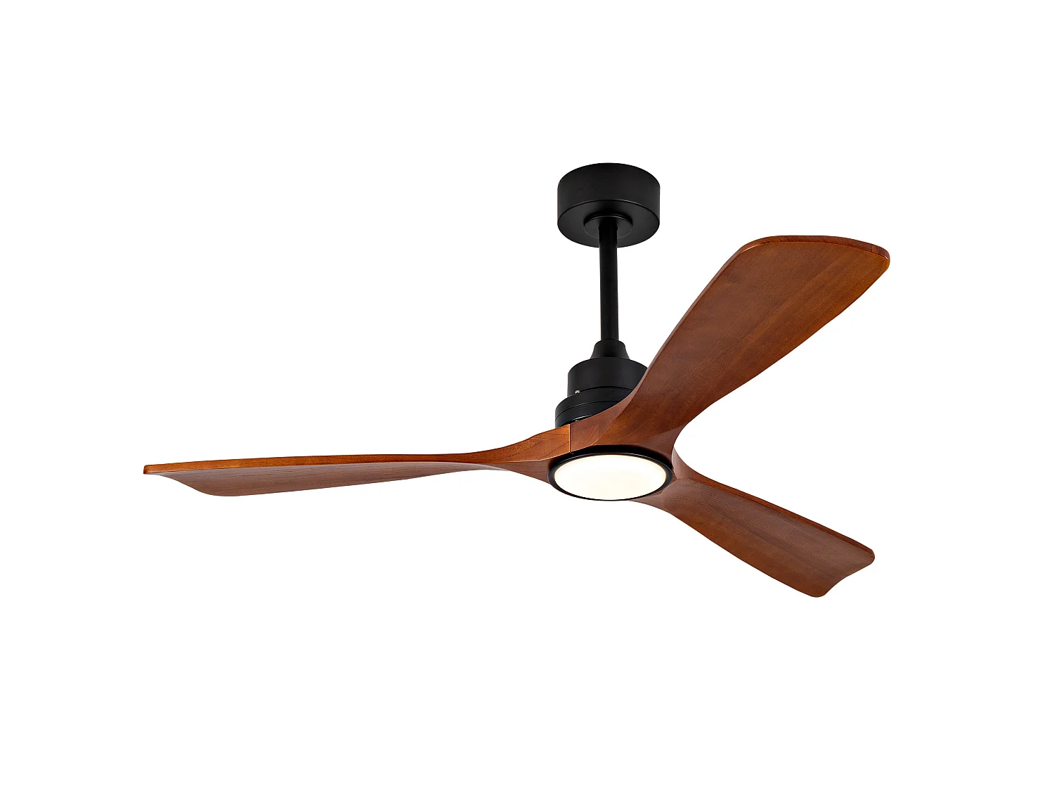 Ventilateur de plafond de 52" avec éclairage, télécommande et silencieux - Pour d'été et d'hiver