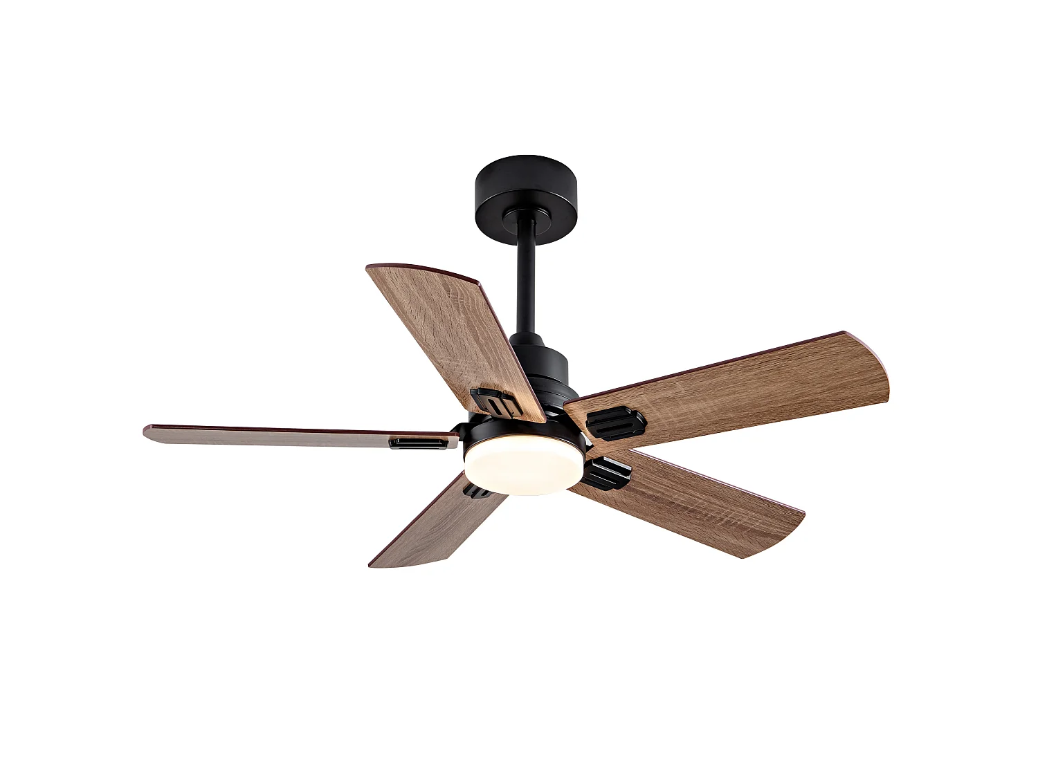 Ventilateur de plafond noir de 42" avec éclairage et télécommande