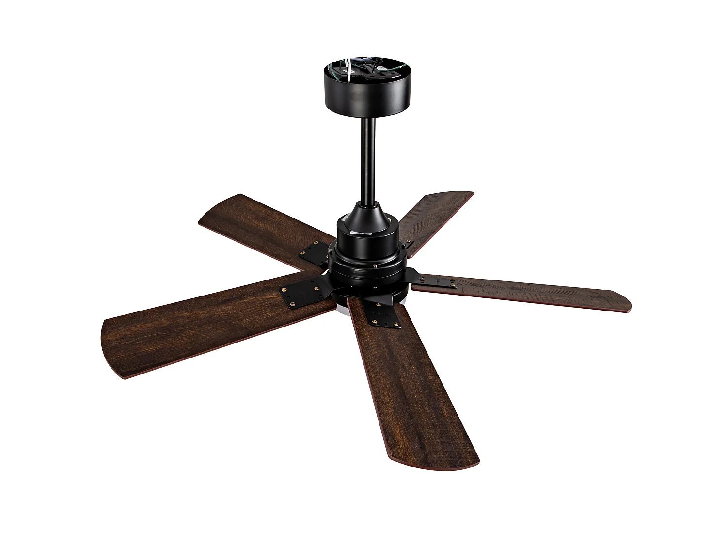 Ventilateur de plafond noir de 42" avec éclairage et télécommande