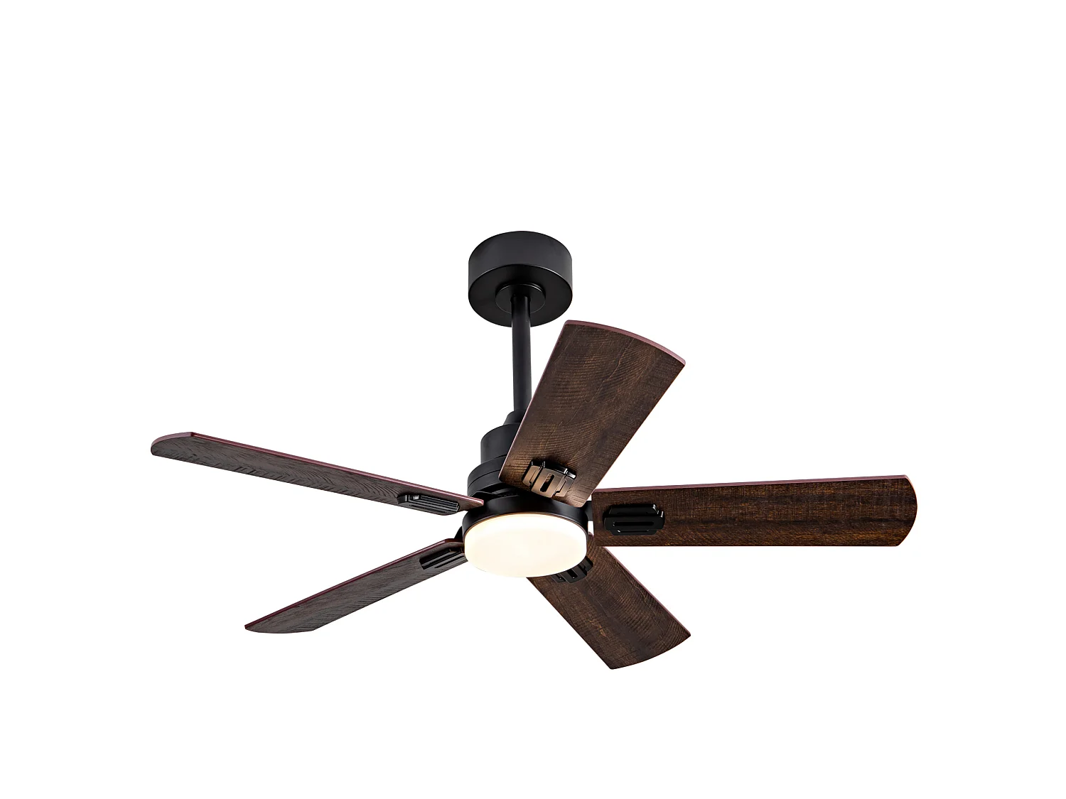 Ventilateur de plafond noir de 42" avec éclairage et télécommande