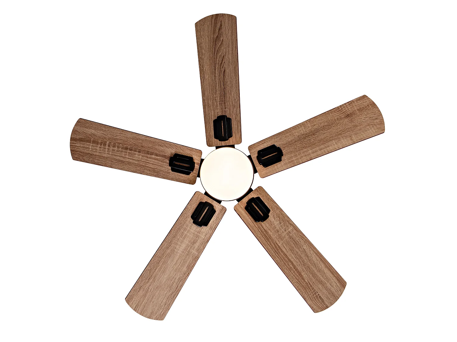 Ventilateur de plafond noir de 42" avec éclairage et télécommande