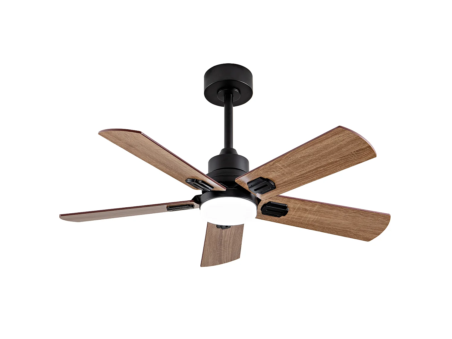 Ventilateur de plafond noir de 42" avec éclairage et télécommande