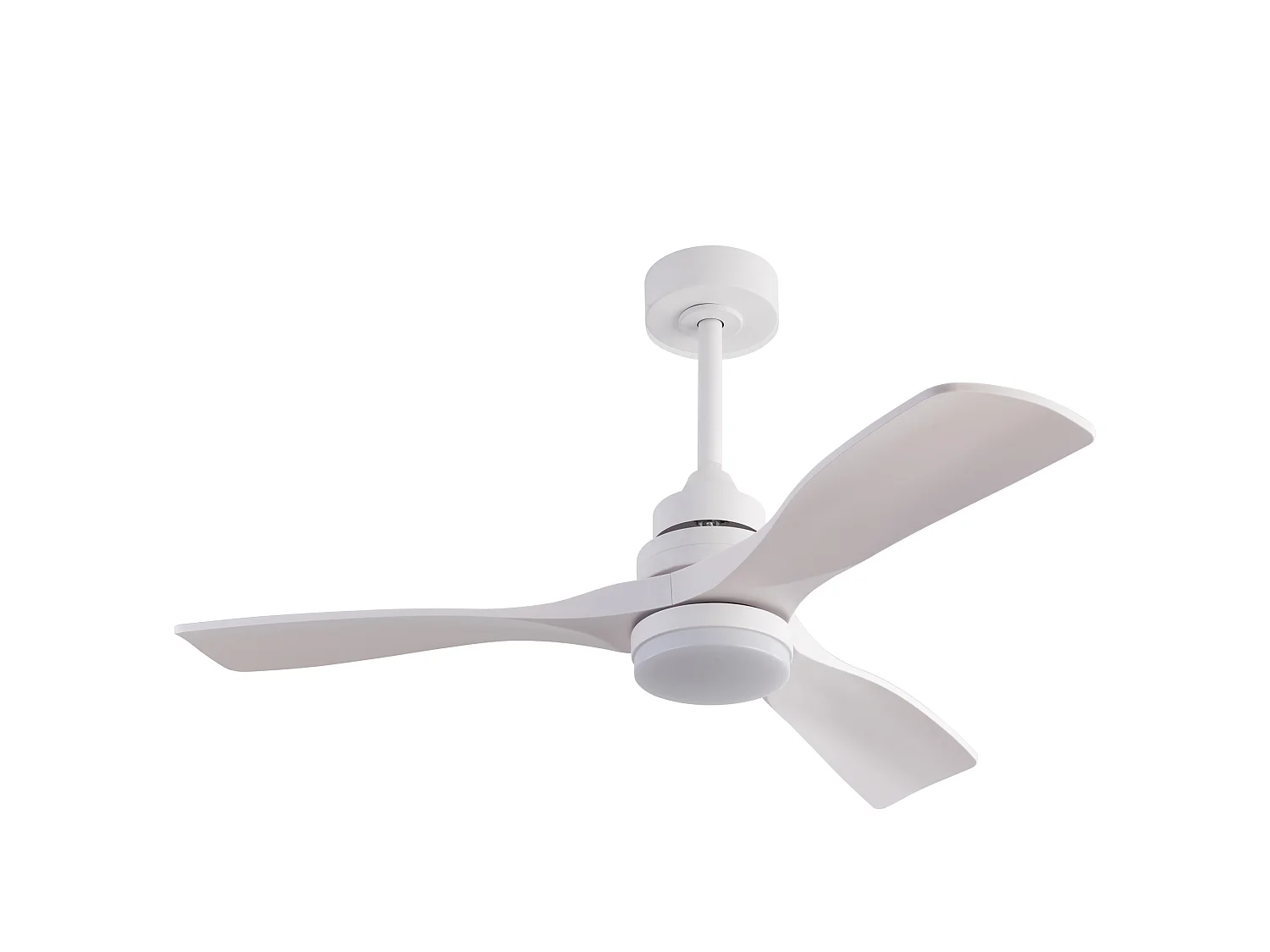 Ventilateur de plafond 107 cm avec lumière , 6 vitesses et minuteur à 3 vitesses - Blanc