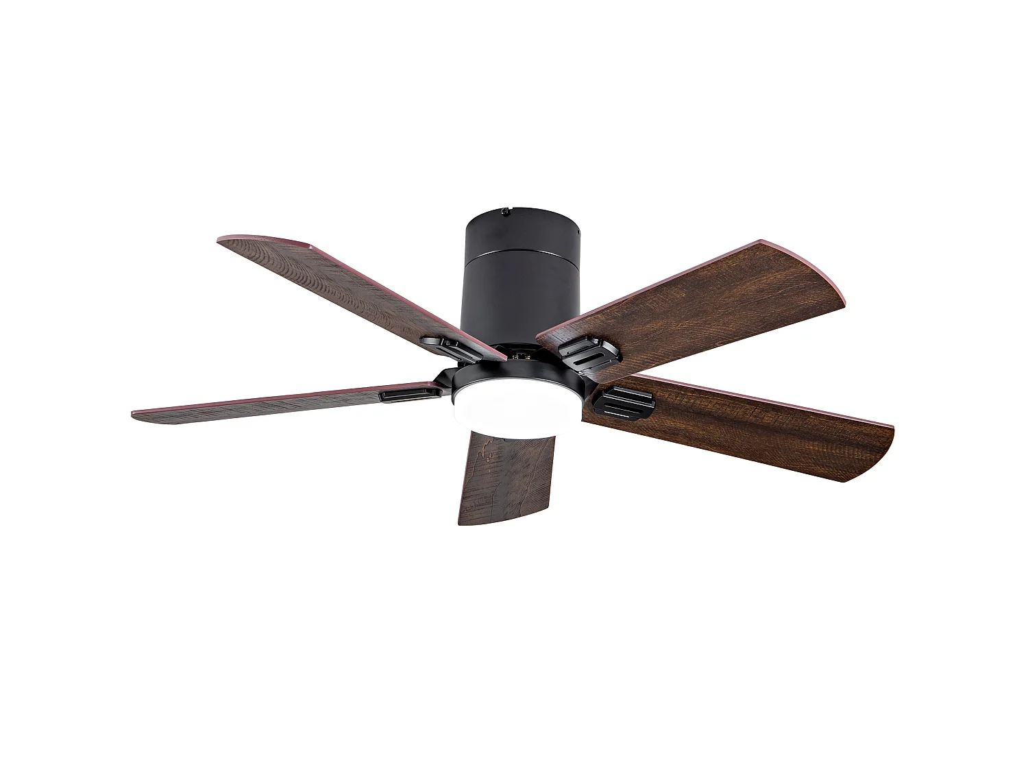 Ventilateur de plafond noir 42" avec télécommande et éclairage LED à intensité variable