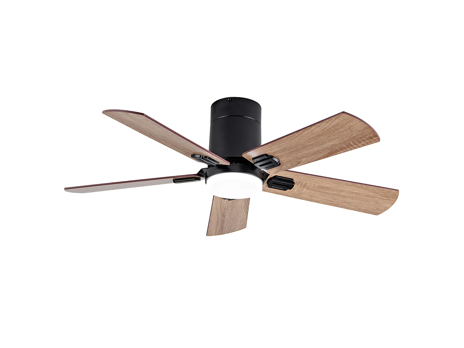 Ventilateur de plafond noir 42" avec télécommande et éclairage LED à intensité variable