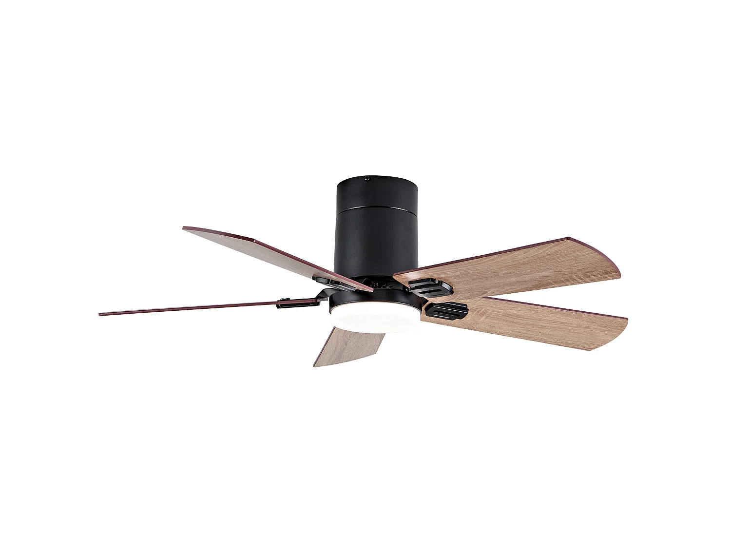 Ventilateur de plafond noir 42" avec télécommande et éclairage LED à intensité variable