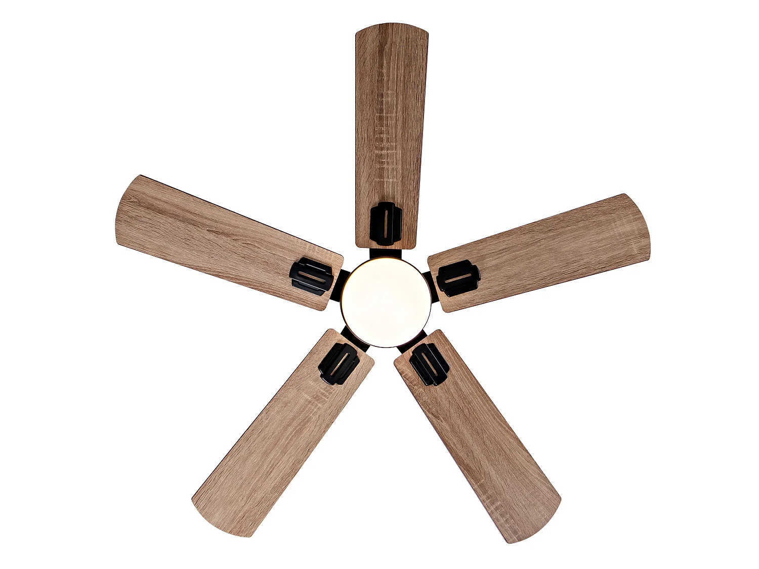 Ventilateur de plafond noir 42" avec télécommande et éclairage LED à intensité variable