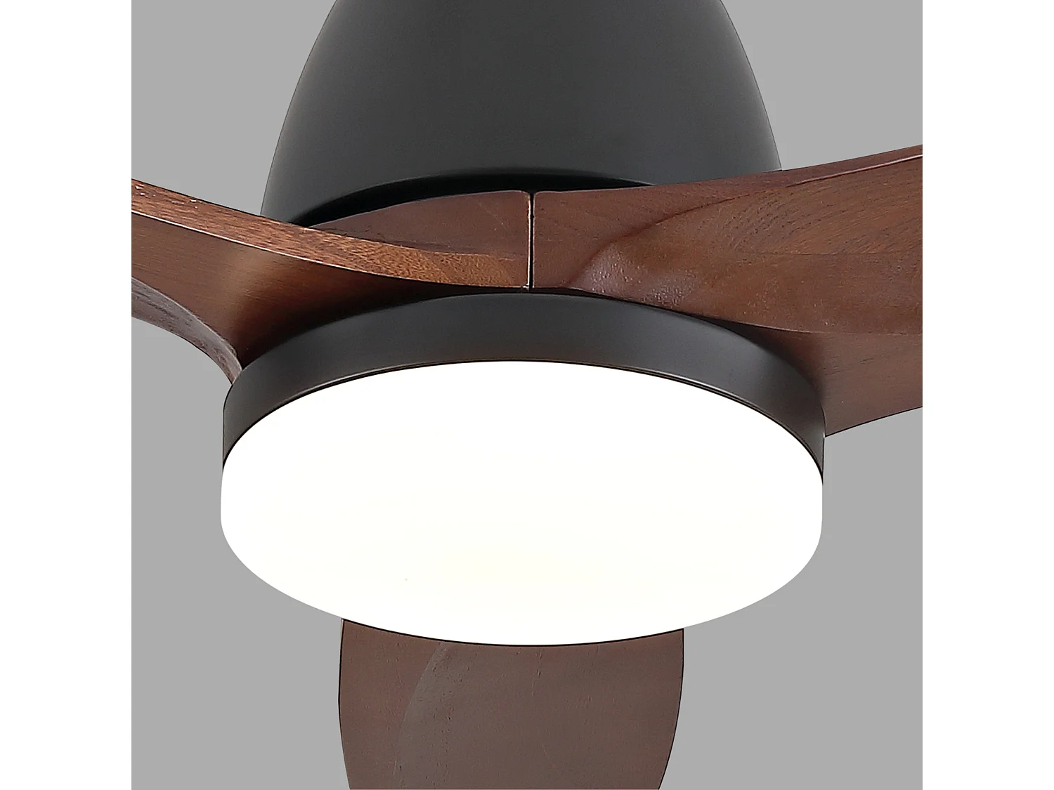 Ventilateur de plafond avec éclairage, télécommande, silencieux et minuterie - Pour la salon