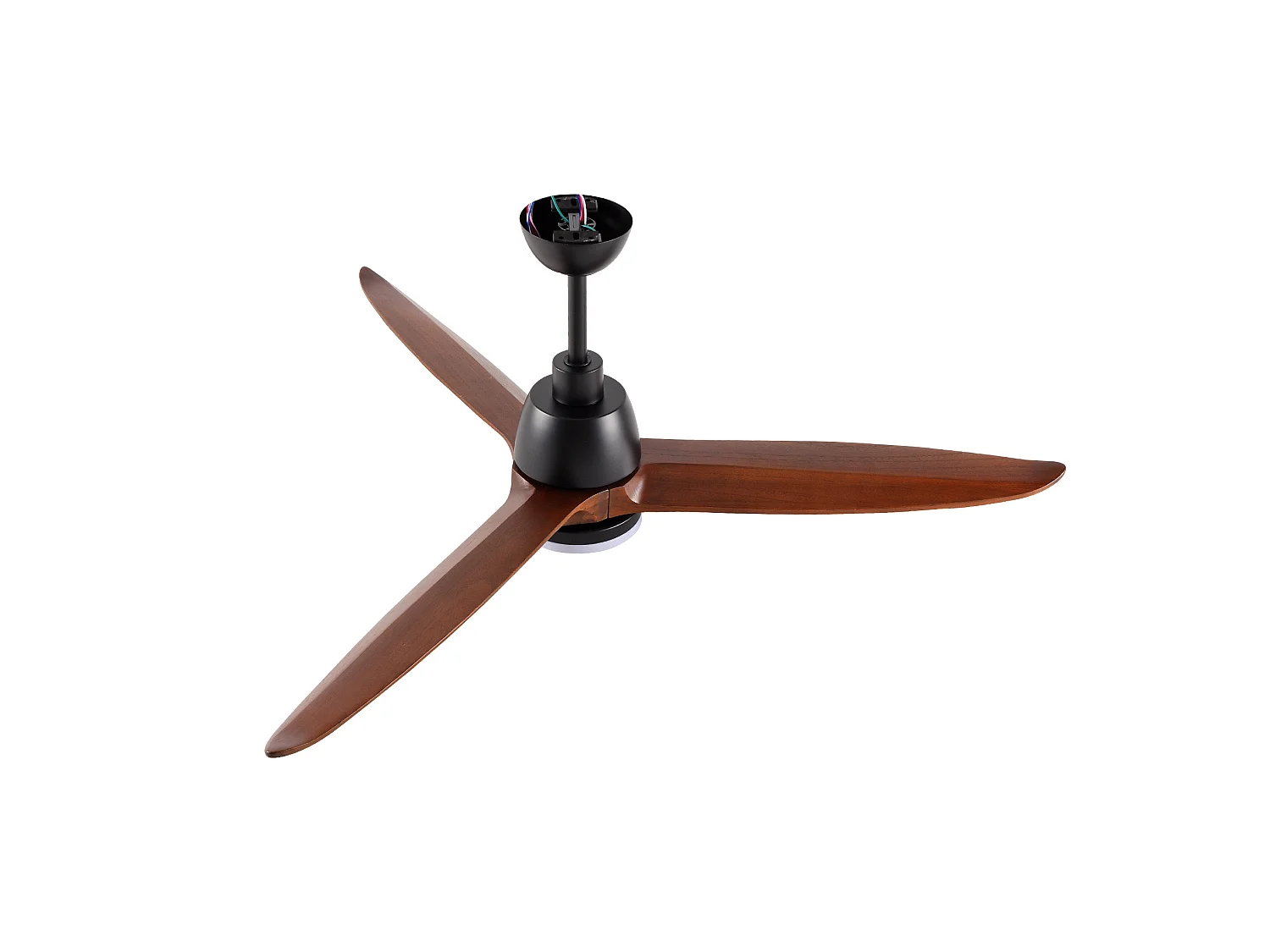 Ventilateur de plafond avec éclairage 30 W, télécommande, 3 températures de couleur, minuterie 6 vitesses