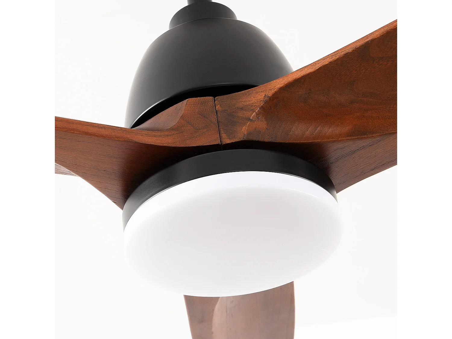 Ventilateur de plafond avec éclairage 30 W, télécommande, 3 températures de couleur, minuterie 6 vitesses