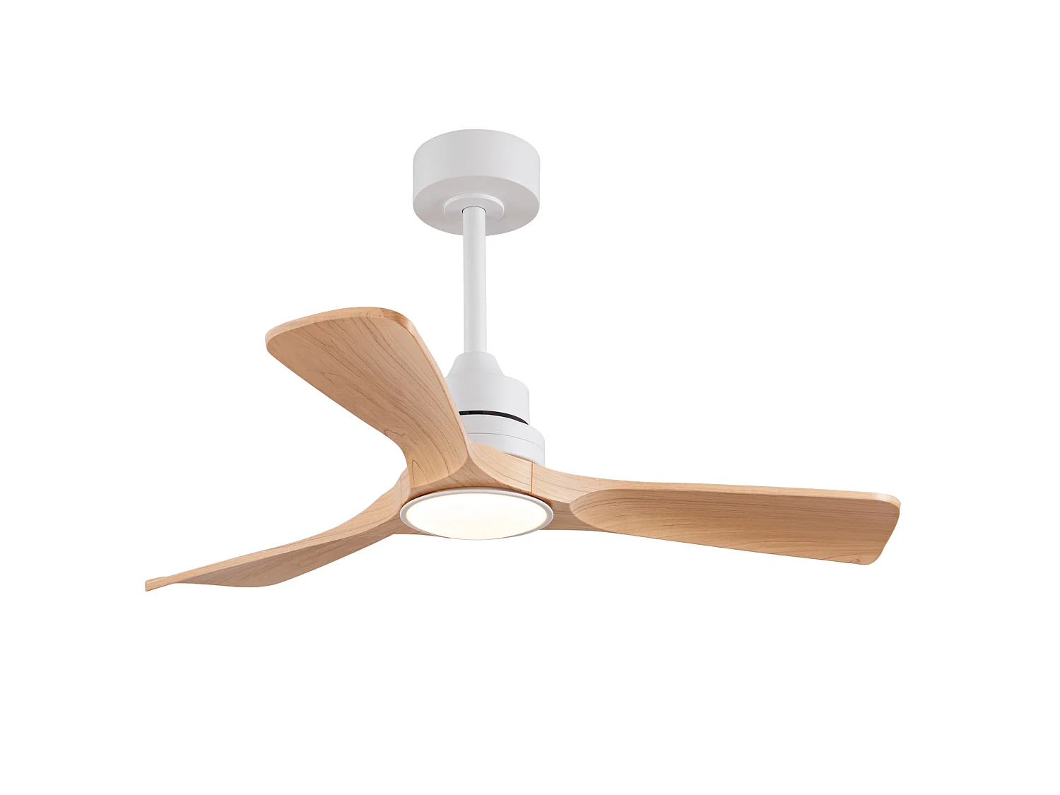 Ventilateur de plafond avec lumière LED intensité variable - Naturel clair, pour intérieur et extérieur