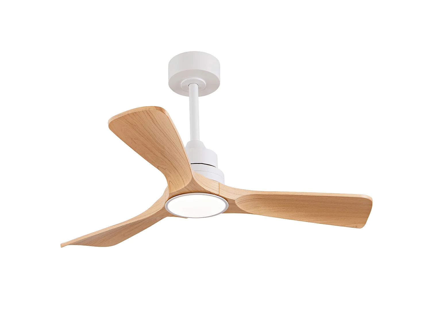 Ventilateur de plafond avec lumière LED intensité variable - Naturel clair, pour intérieur et extérieur