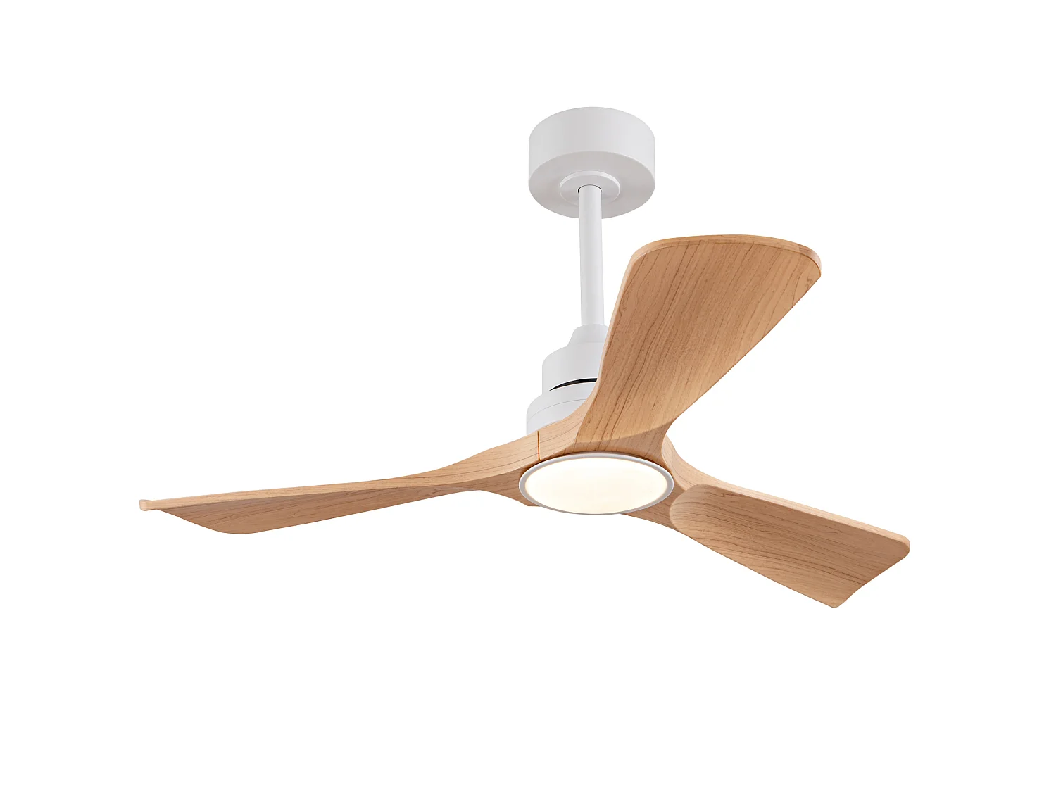 Ventilateur de plafond avec lumière LED intensité variable - Naturel clair, pour intérieur et extérieur