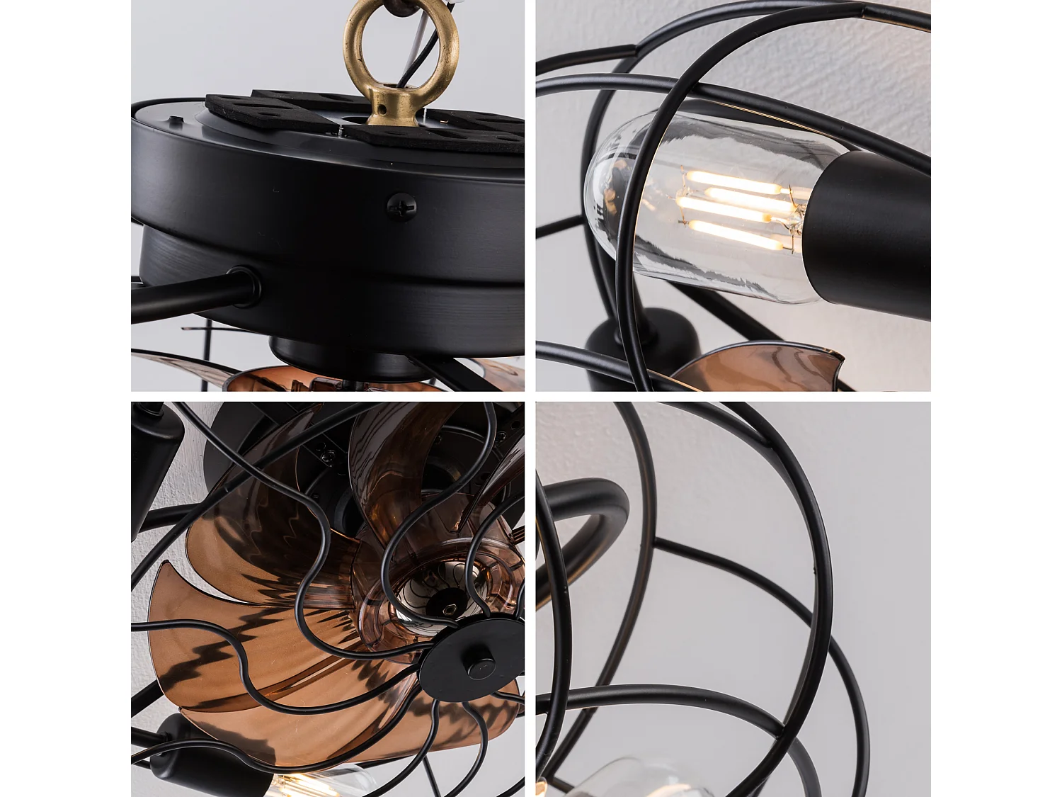 19" inbouwplafondventilator met 6 snelheden - kooiframe