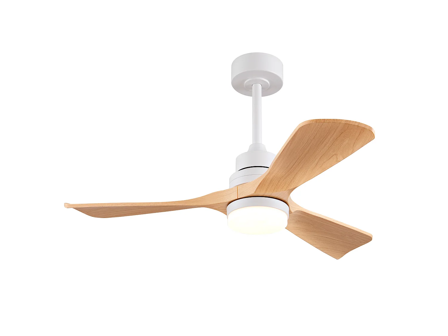 Ventilateur de plafond 107 cm avec lumière , 6 vitesses et minuteur à 3 vitesses - Naturel clair