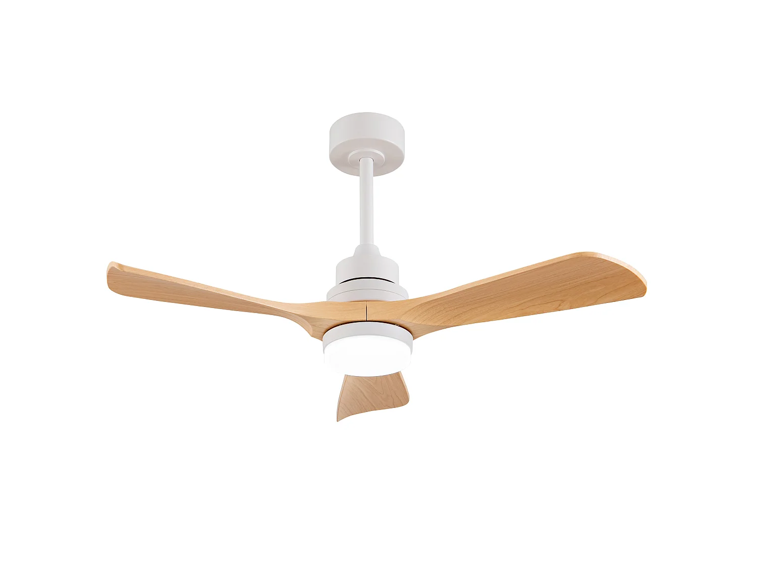 Ventilateur de plafond 107 cm avec lumière , 6 vitesses et minuteur à 3 vitesses - Naturel clair