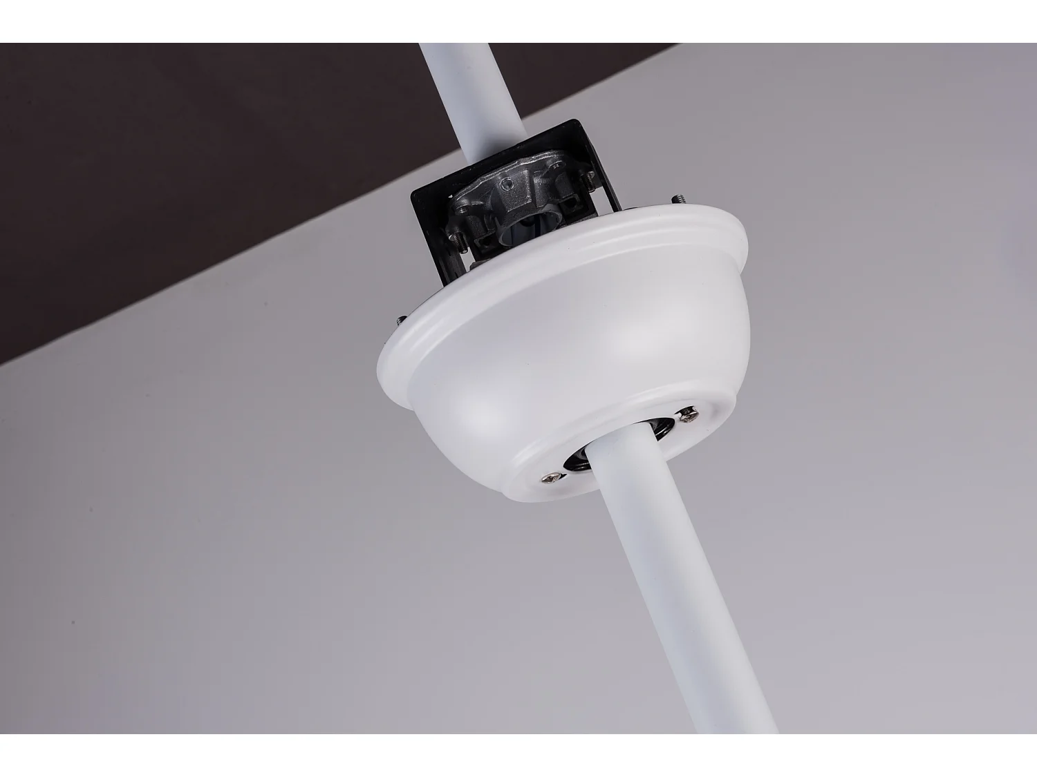 Ventilateur de plafond de 60 pouce sans lumière avec fonction de minuterie 1/4/8h - Naturel et blanc