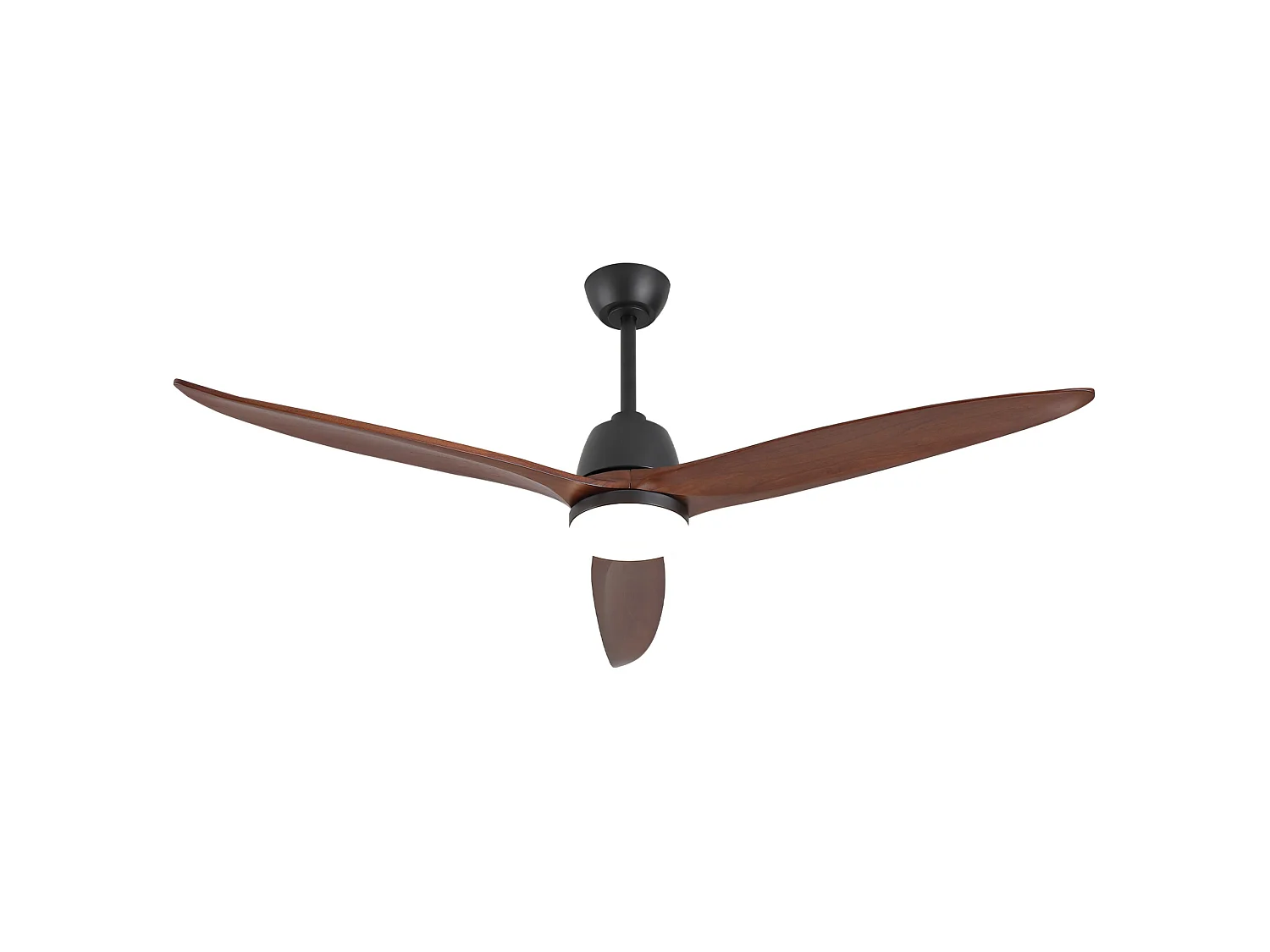 Ventilador de techo moderno de 152 cm con intensidad de luz regulable, 3 aspas, 6 velocidades, para el salón.