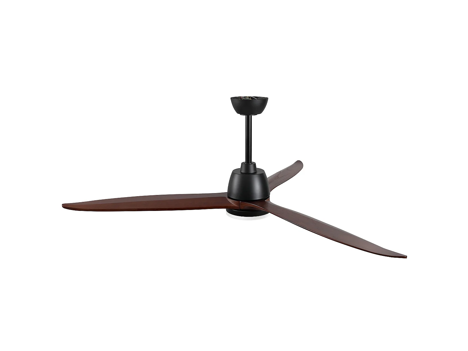 Ventilador de techo moderno de 152 cm con intensidad de luz regulable, 3 aspas, 6 velocidades, para el salón.