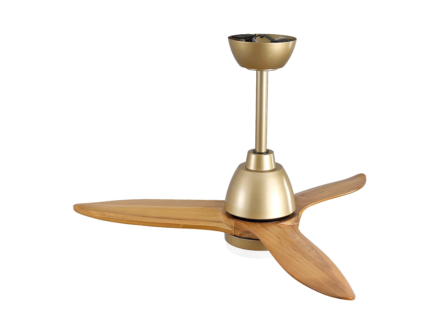Ventilateur de plafond couleur bois de 91 cm avec pales en bois - Intensité lumineuse réglable sur 3 couleurs
