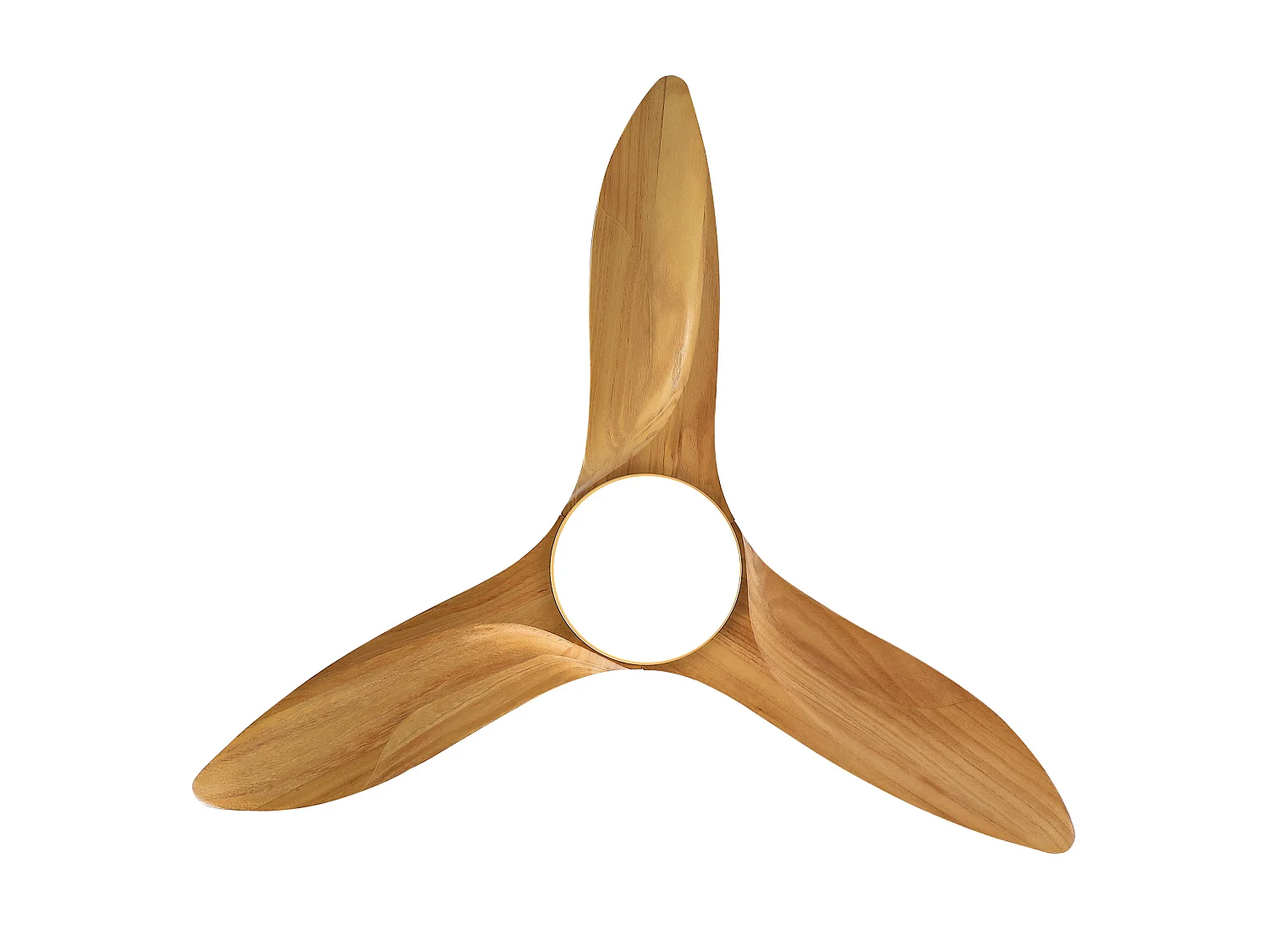 Ventilateur de plafond couleur bois de 91 cm avec pales en bois - Intensité lumineuse réglable sur 3 couleurs