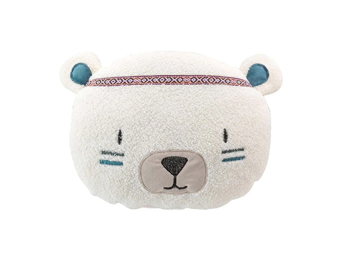 Coussin Déco Enfant "Igloo" 30x30cm Blanc