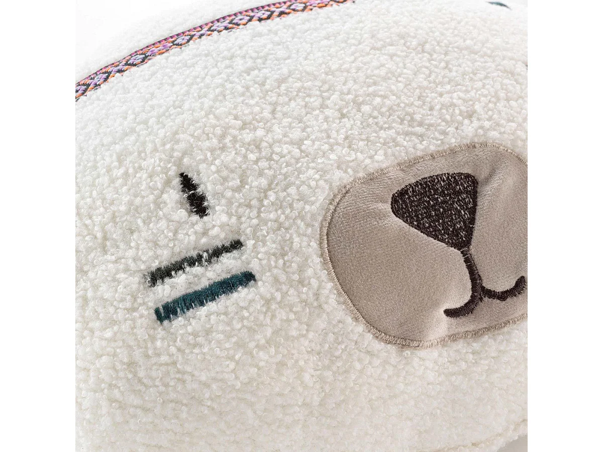 Coussin Déco Enfant "Igloo" 30x30cm Blanc