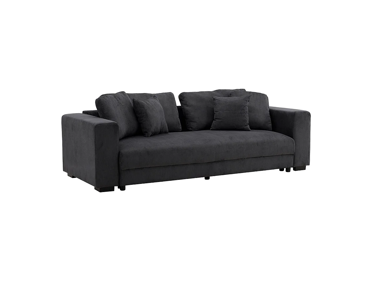 Canapé Convertible 3 Places "Bellman" 250cm Gris Foncé