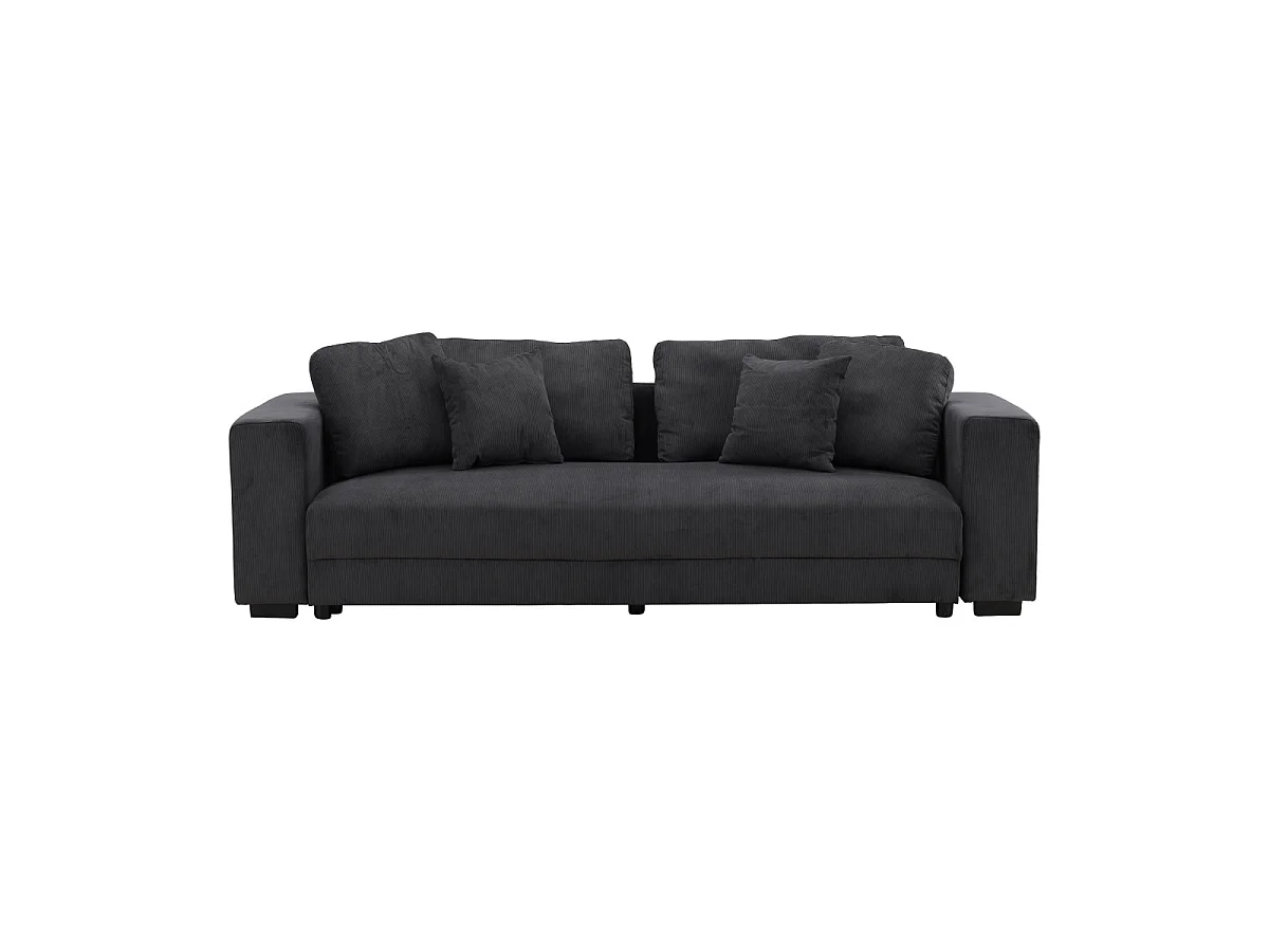 Canapé Convertible 3 Places "Bellman" 250cm Gris Foncé