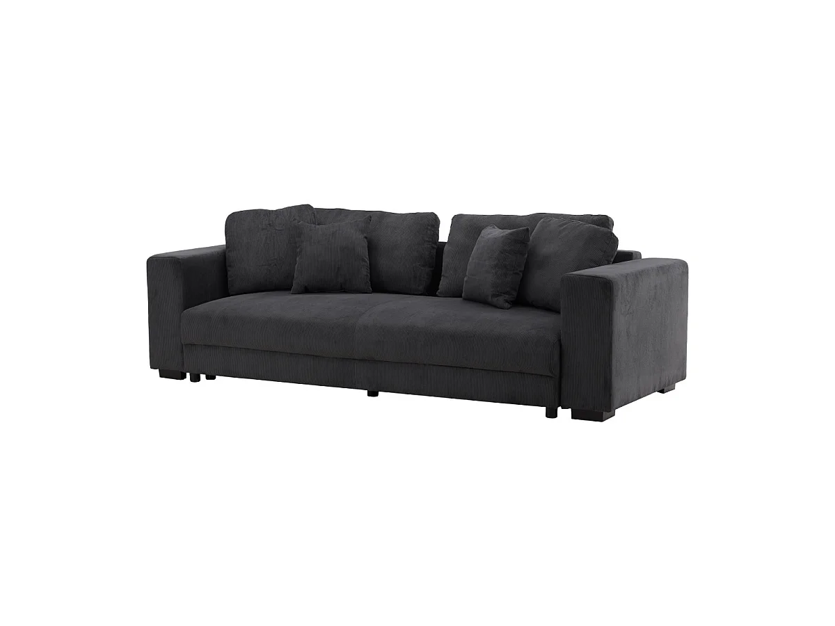 Canapé Convertible 3 Places "Bellman" 250cm Gris Foncé