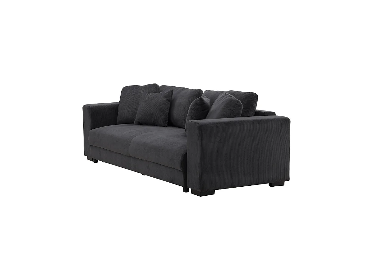Canapé Convertible 3 Places "Bellman" 250cm Gris Foncé