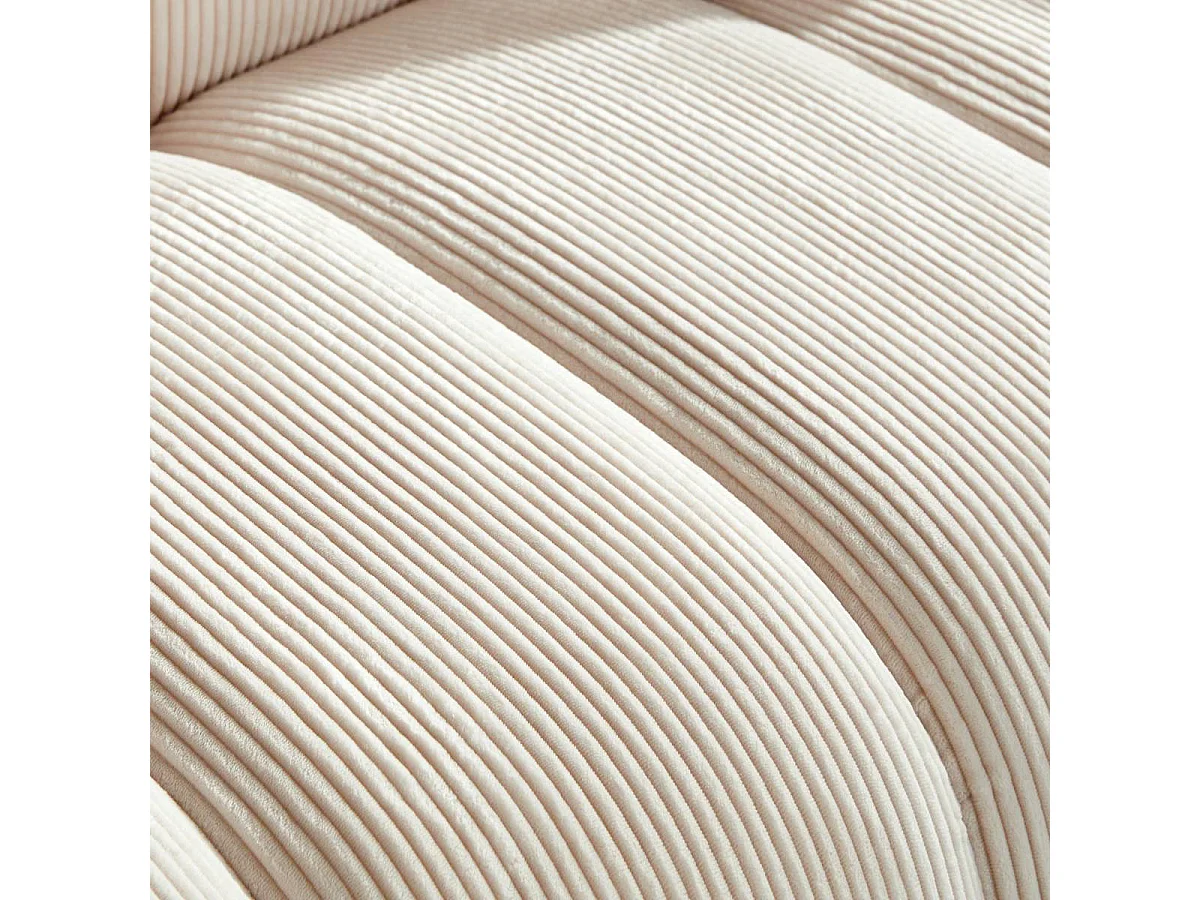 Canapé Droit 3 Places "Palma" 212cm Ivoire