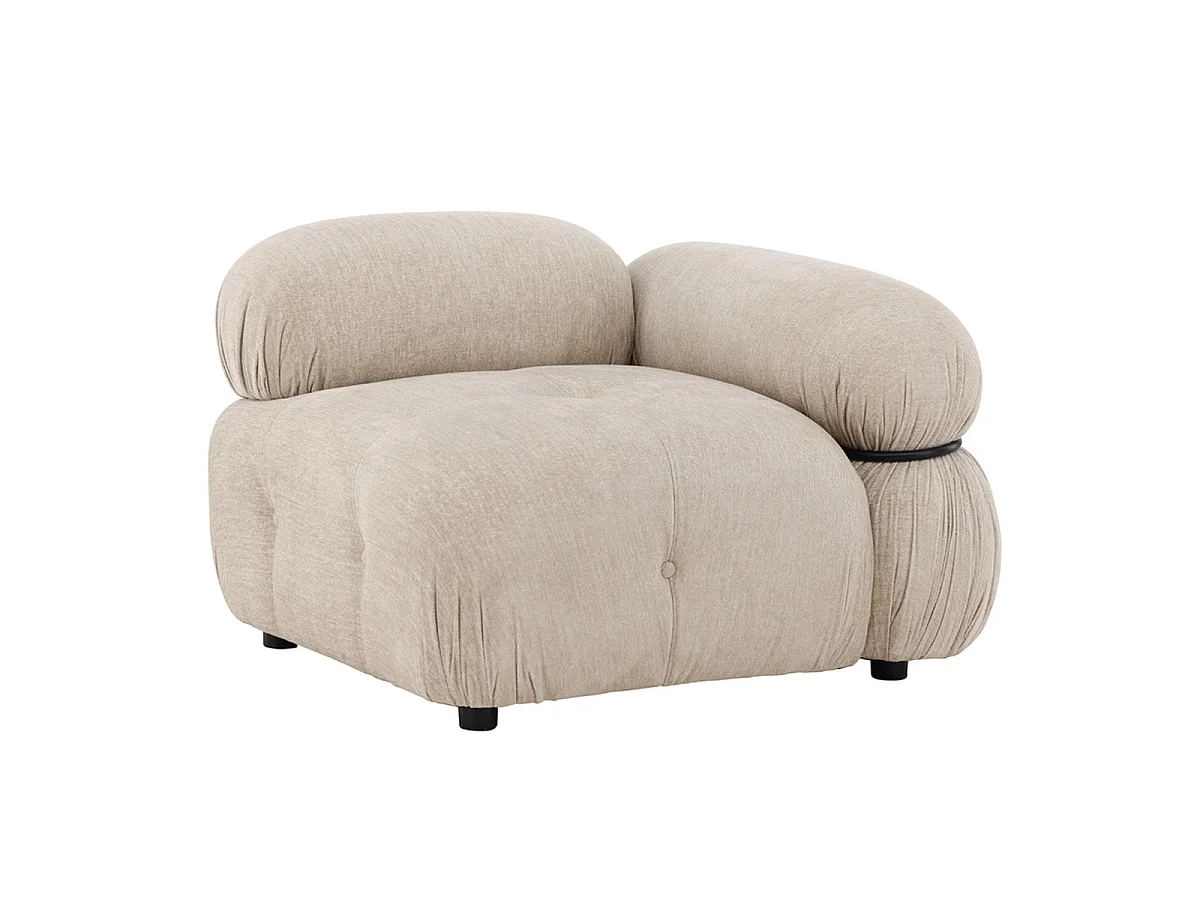 Module de Canapé d'Angle Gauche "Mika" 95cm Beige