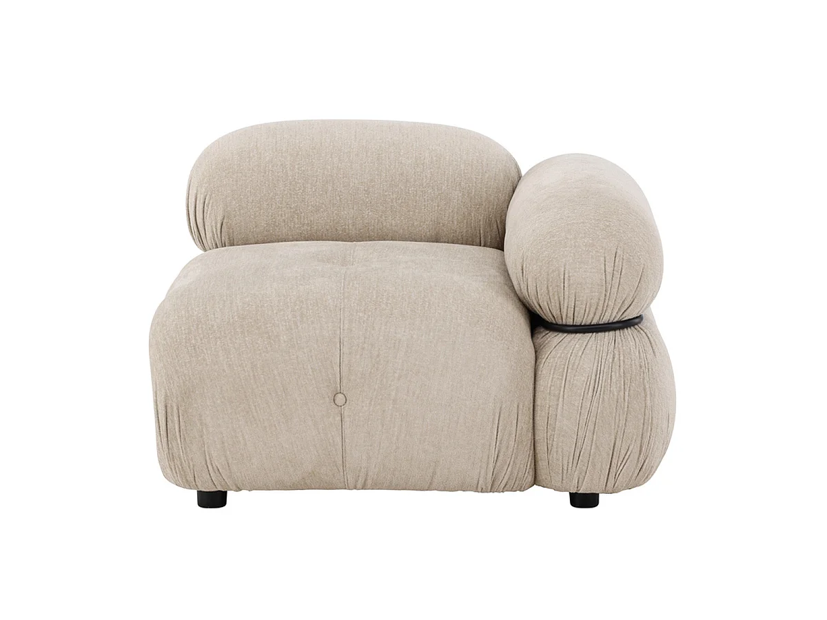 Module de Canapé d'Angle Gauche "Mika" 95cm Beige