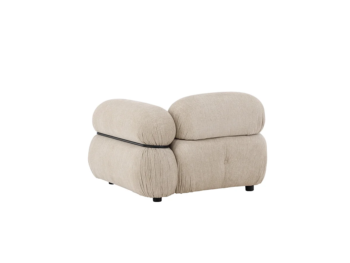 Module de Canapé d'Angle Gauche "Mika" 95cm Beige