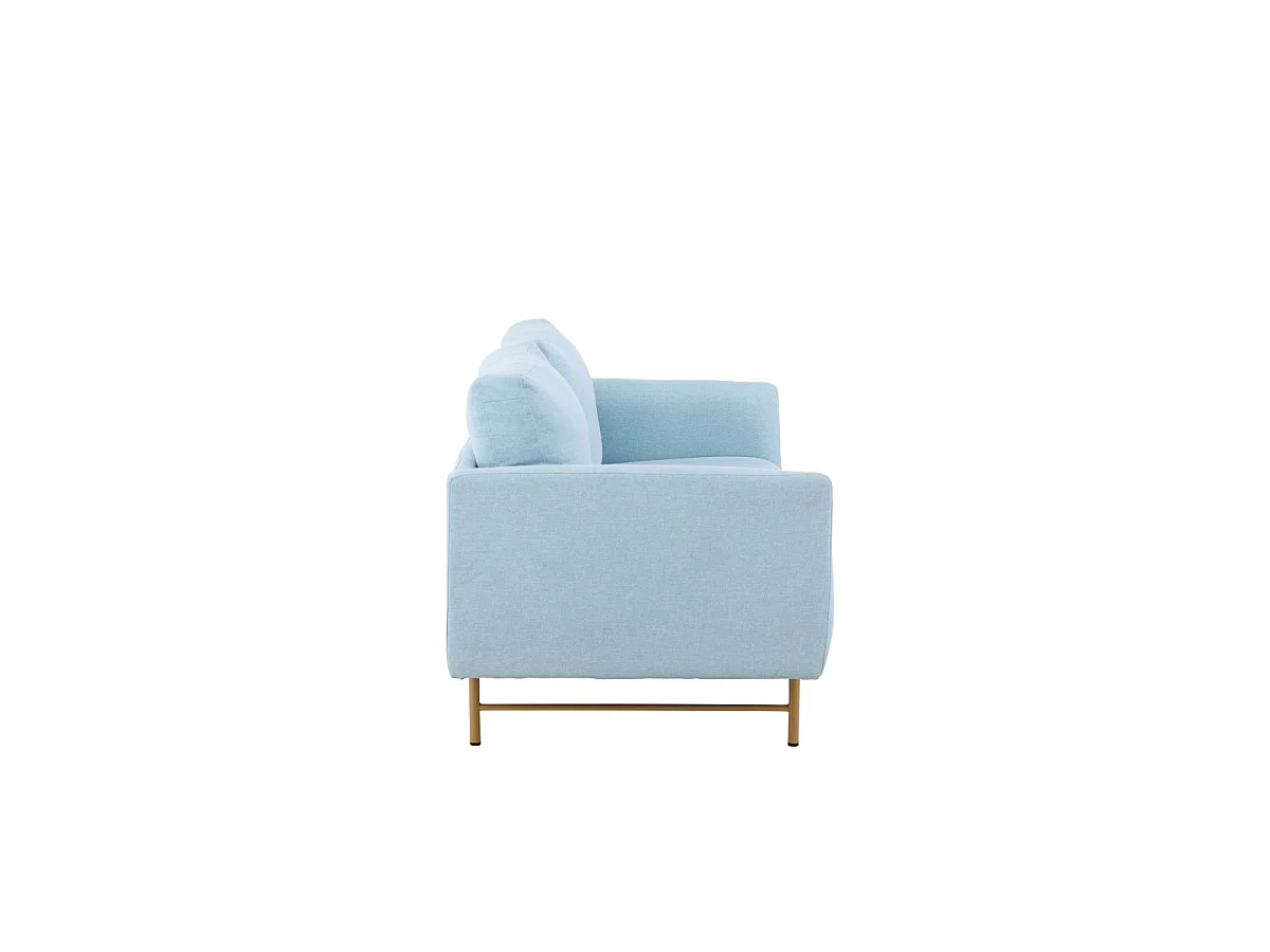 Canapé 3 Places Design "Sky" 198cm Bleu Clair