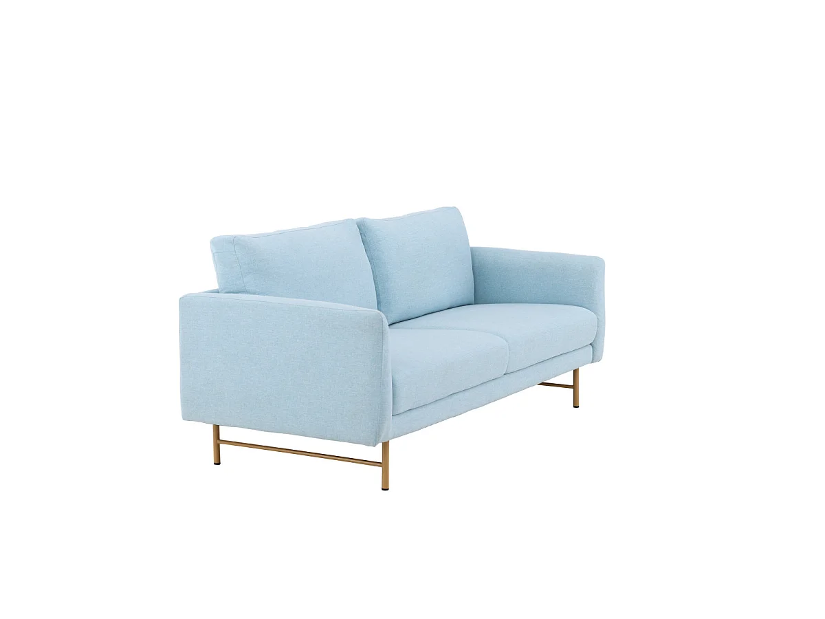 Canapé 3 Places Design "Sky" 198cm Bleu Clair