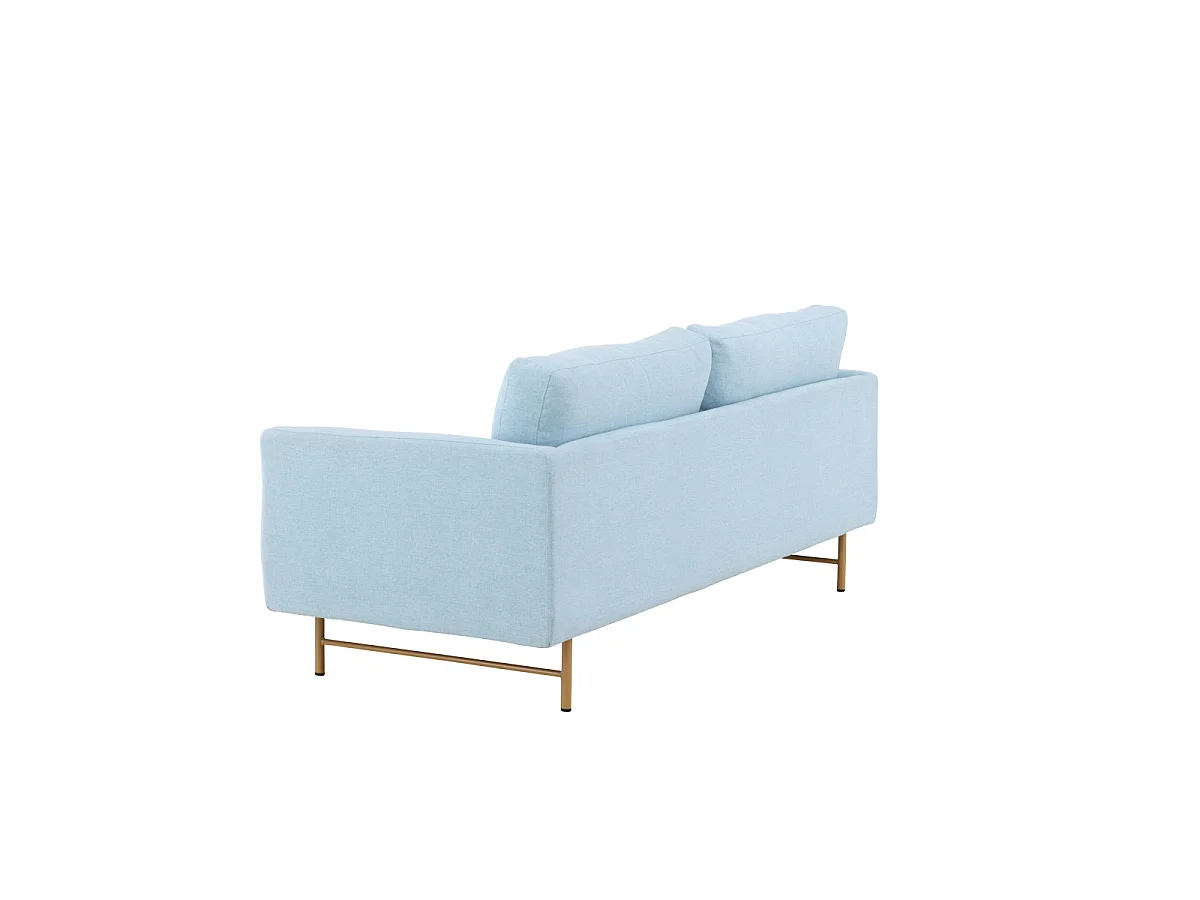 Canapé 3 Places Design "Sky" 198cm Bleu Clair