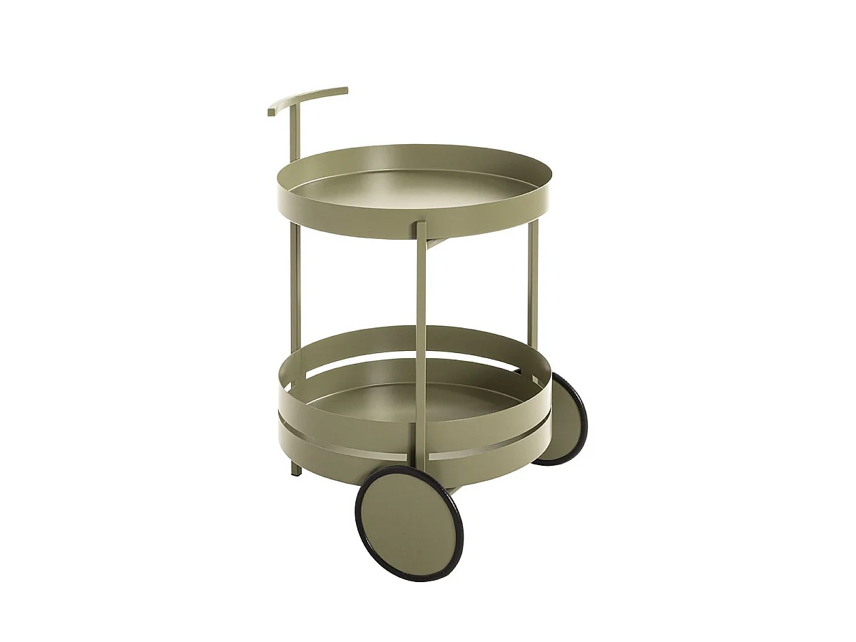 Desserte de Cuisine Ronde "Postres" 62cm Vert