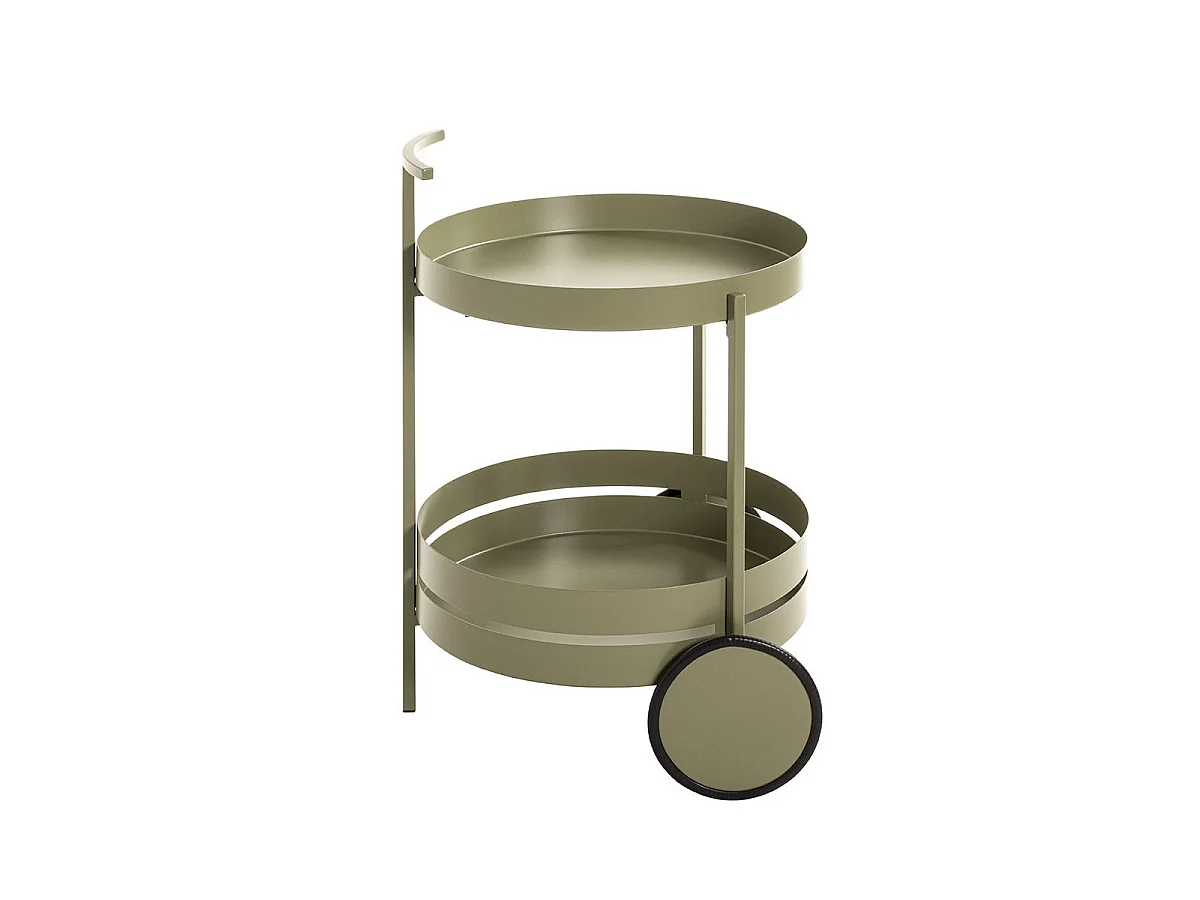 Desserte de Cuisine Ronde "Postres" 62cm Vert