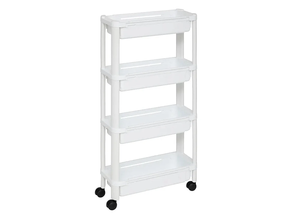 Desserte de Cuisine Extensible "Resserre" 78cm Blanc