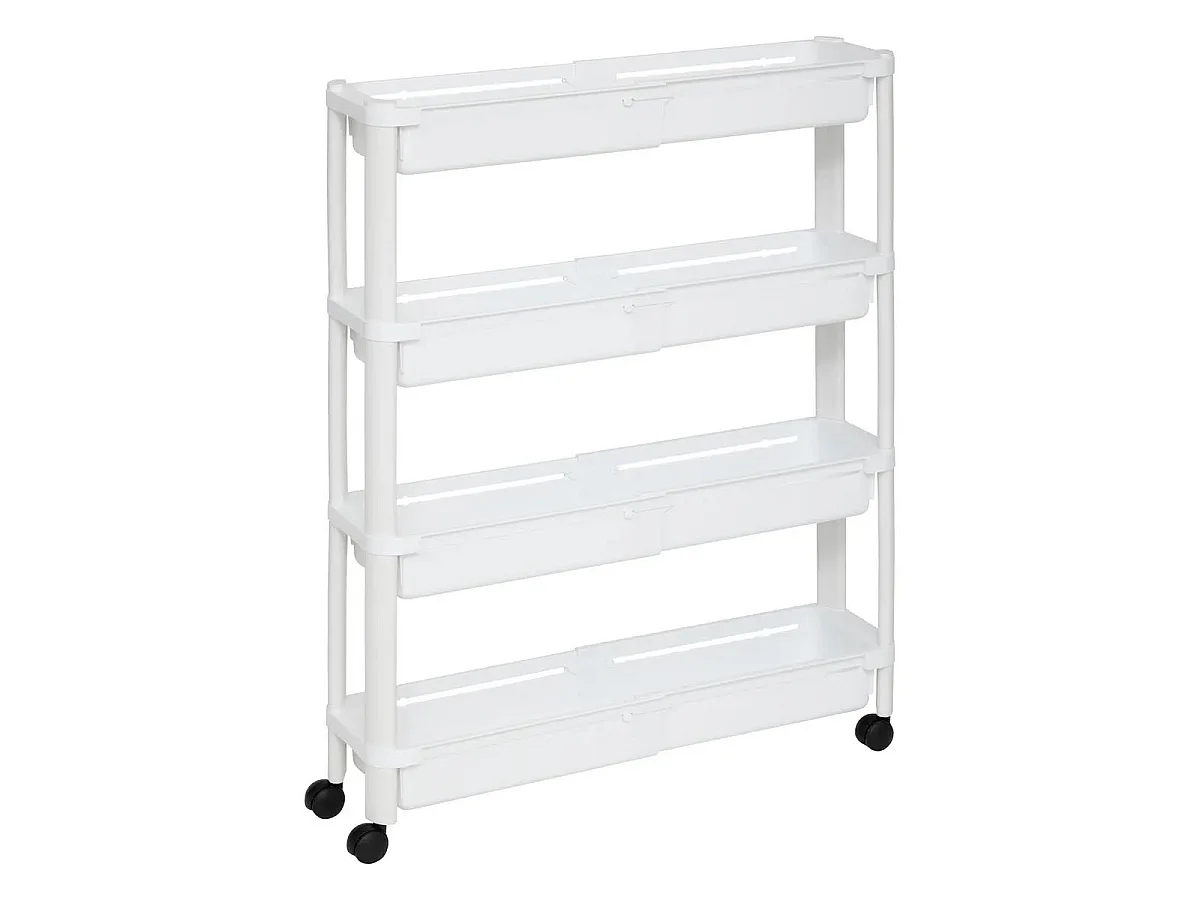 Desserte de Cuisine Extensible "Resserre" 78cm Blanc