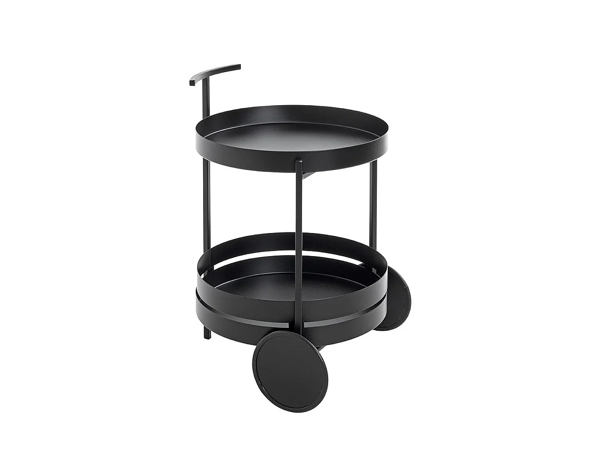 Desserte de Cuisine Ronde "Postres" 62cm Noir