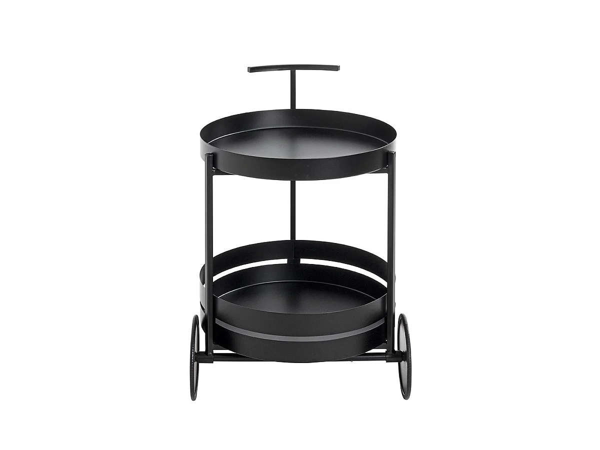 Desserte de Cuisine Ronde "Postres" 62cm Noir