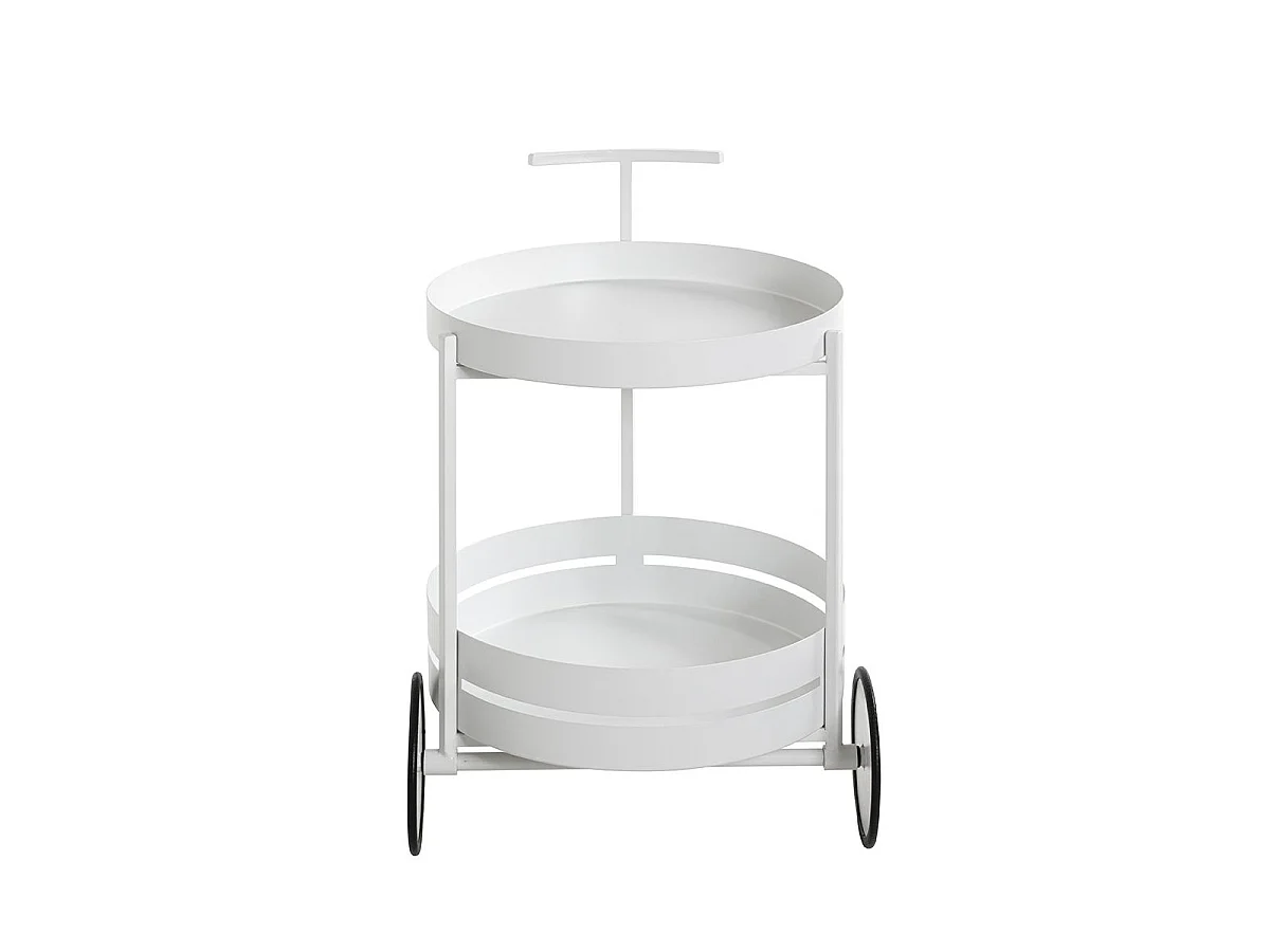 Desserte de Cuisine Ronde "Postres" 62cm Blanc