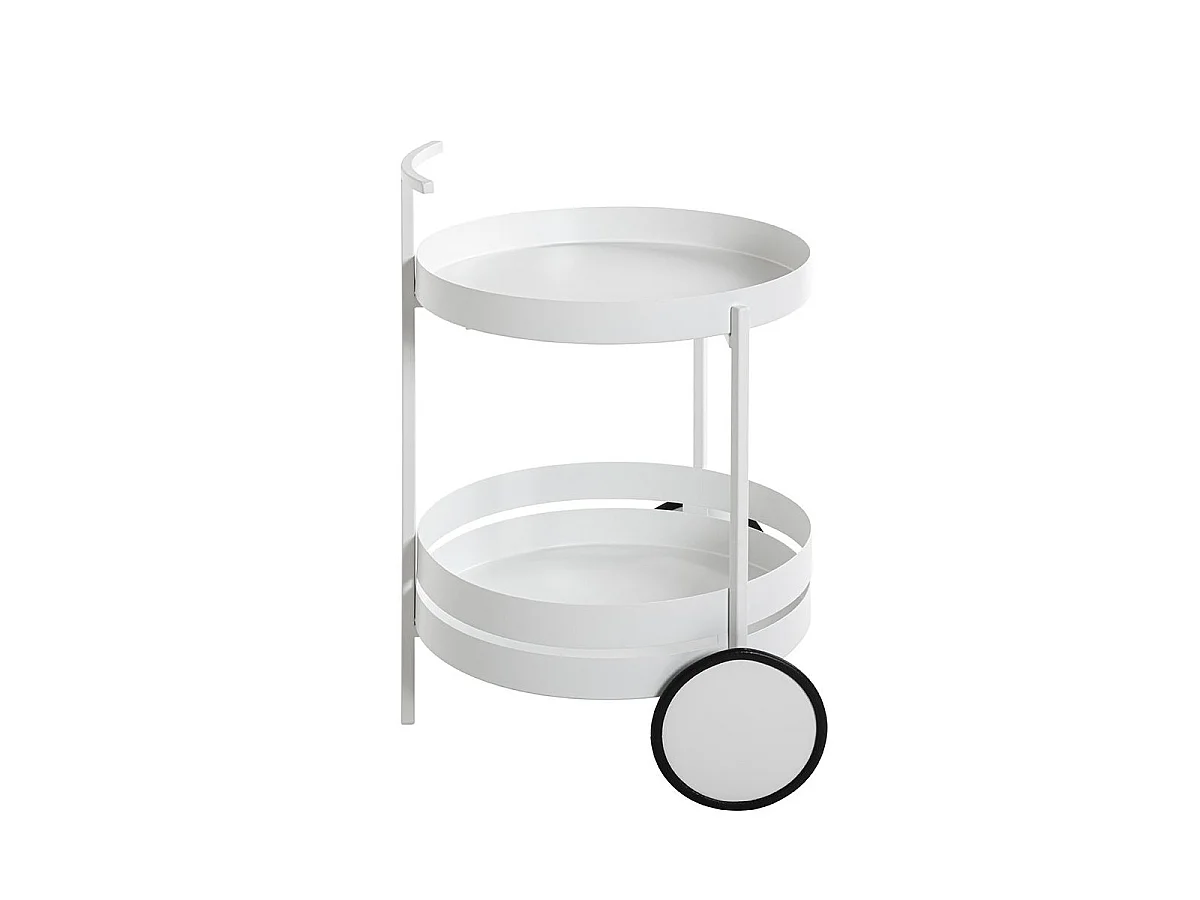 Desserte de Cuisine Ronde "Postres" 62cm Blanc