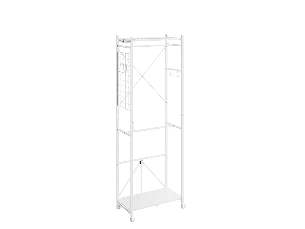 SoBuy Klädställ med hjul Färg Vit 60x32x175cm KLS21-W
