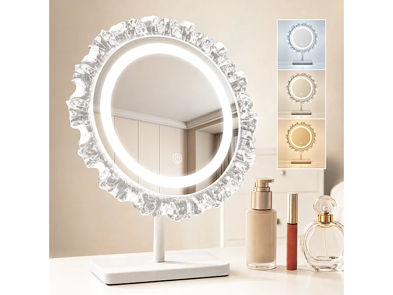 NETTLIFE Aplique de Pared Oro con Esfera de Vidrio G9 Salón Pasillo Metal Moderno Ø24CM Vintage - Sin Bombilla