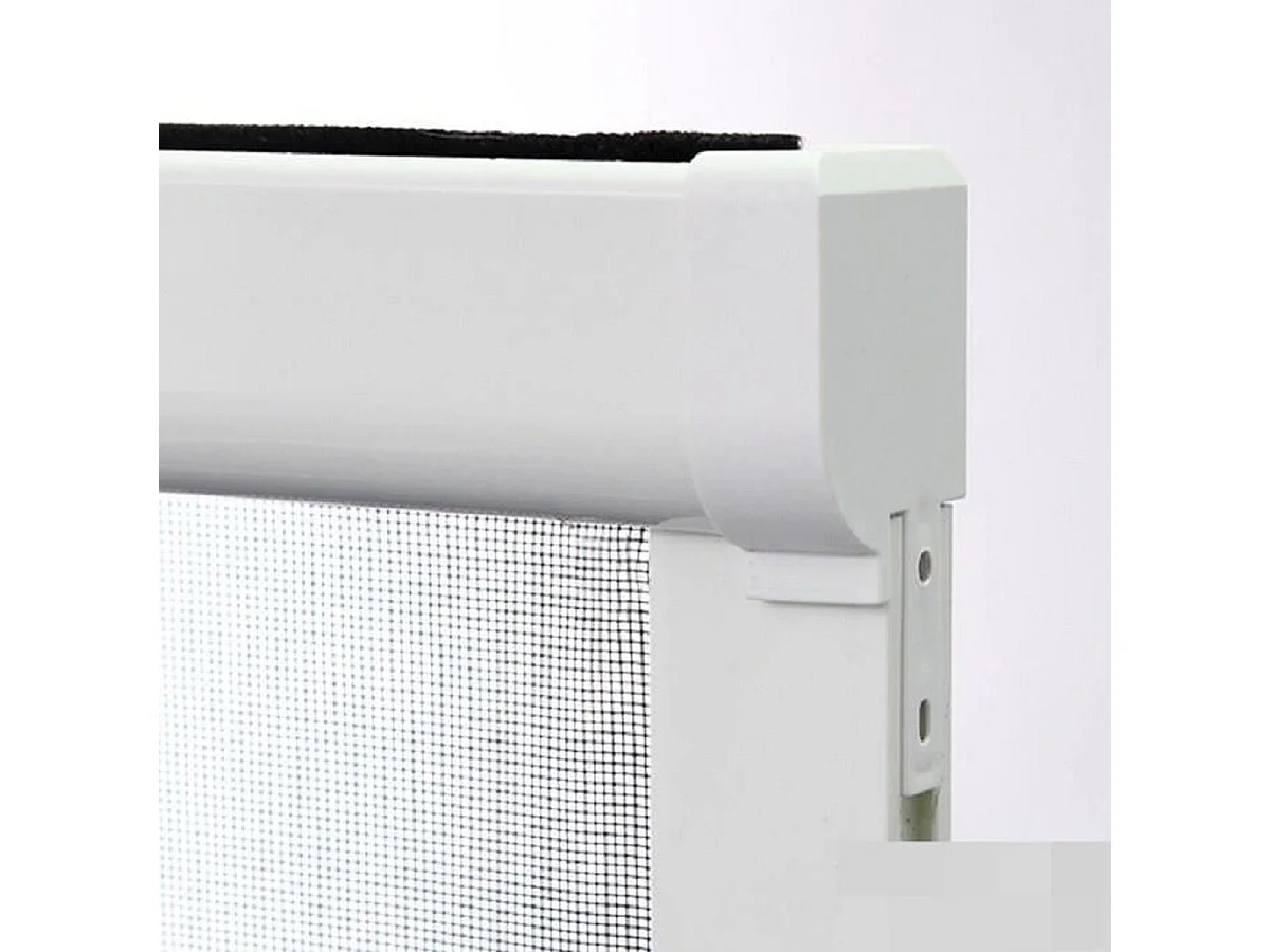 Moustiquaire enroulable STOR INSECT pour fenêtre L100 x H145 cm - Cadre PVC, toile grise
